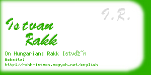 istvan rakk business card